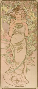La Femme Animee en Fleur - Alphonse Mucha