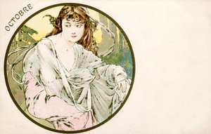 Octobre, 1900 - Alphonse Mucha