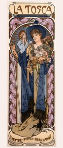 Affiche pour Tosca avec Sarah Bernhardt, 1899