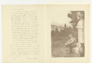 Illustration avec femme assise près d