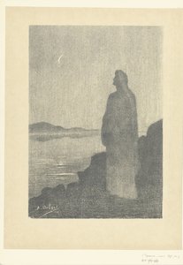 Femme debout au bord de l