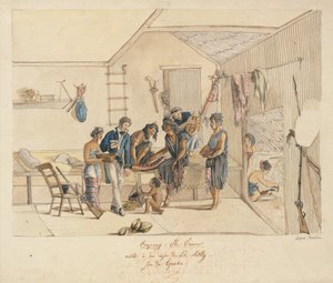 Visite chez un Raja des îles Timor - Alphonse Pellion