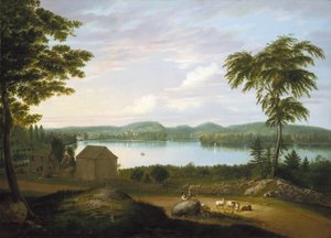 Vue de Springfield sur la rivière Connecticut, 1819 - Alvan Fisher