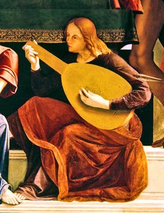 Détail du retable de Saint Ambroise