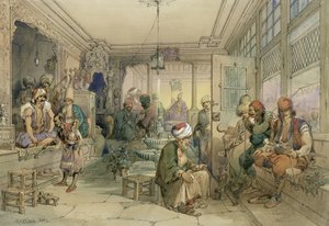 Un café, Constantinople, 1854