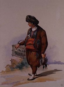 Un Vendeur de Canards, vers 1855 - Amadeo Preziosi
