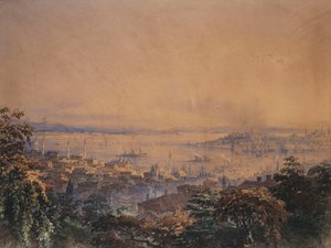 Vue de Constantinople, 1866 - Amadeo Preziosi