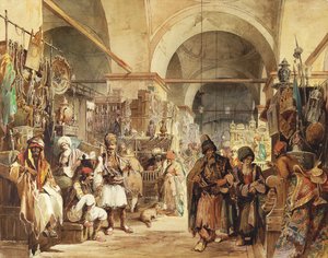 Dans le bazar, 1854