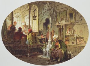 Café ottoman, 1862 - Amadeo Preziosi