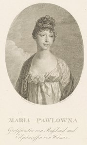Grande Duchesse Maria Pavlovna de Russie 1786-1859, Grande Duchesse de Saxe-Weimar-Eisenach, 1808