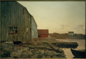 Une cabane de pêcheur, Altes Hellesund