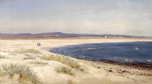 Norvégien :  Mennesker på en strand People on a Beach - Amaldus Nielsen