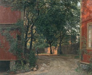 Le journal du soir arrive - Amaldus Nielsen
