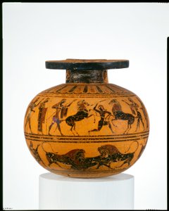 Aryballos en terre cuite (flacon à huile), vers 550 av. J.-C. - Amasis Painter