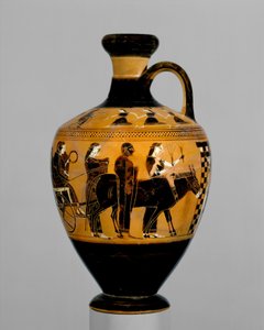 Lécythe en terre cuite, vers 550-530 av. J.-C.