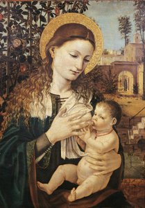 Madonna del Latte, par Ambrogio Bergognone