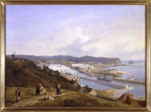 Le port de Boulogne par Louis Garneray, sd. vers 1820 - Ambroise Louis Garneray