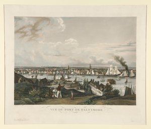 Vue du Port de Baltimore - Ambroise Louis Garneray