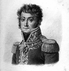 Général Baron Gilbert Désirée Joseph Bachelu (1777-1849) dans "Portraits des généraux français". Gravé par Ambroise Tardieu en 1818. Collection Stella - Ambroise Tardieu