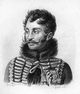 Général Comte Antoine de Lasalle (1775-1809), tué à Wagram. dans Portraits des généraux français en suite des victoires et conquêtes des français. Gravé par Ambroise Tardieu en 1818. Collection Stella - Ambroise Tardieu