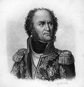 Guillaume Brunette. Maréchal de France (1763-1815). Dans Portraits des généraux français en suite des victoires et conquêtes des Français. Gravé par Ambroise Tardieu en 1818. Collection Stella