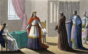 Louis VII commence la 2e croisade sur les conseils de Saint Bernard de Clairvaux (San Bernardo di Chiaravalle) et malgré l