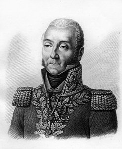 Portrait du général Jérôme Soules (1760-183) - Portraits des généraux français en suite des victoires et conquêtes des Français. Gravé par Ambroise Tardieu en 1818. Collection Stella. - Ambroise Tardieu