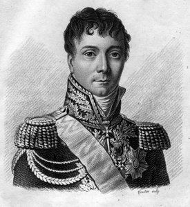 Portrait de Charles Étienne Gudin de la Sablonnière (1768-1812) général français. Dans « Portraits des généraux français suivant les victoires et conquêtes des Français ». Gravé par Ambroise Tardieu en 1818. Collection Stella. - Ambroise Tardieu
