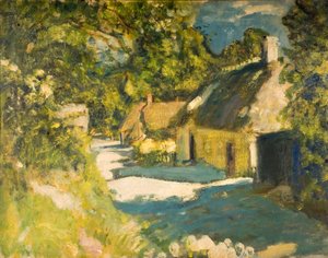 Cottages à Aldbourne, 1915 - Ambrose McEvoy