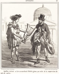 Apollon vendant sa lyre - Amédée Charles Henri Cham