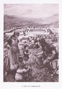 Un fort en Cumbria, illustration de The Roman Soldier, 1928 - Amedee Forestier