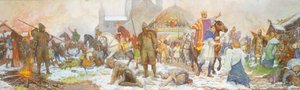 Épisode lors du couronnement de Guillaume Ier, Londres, jour de Noël, 1066, début du XXe siècle - Amedee Forestier