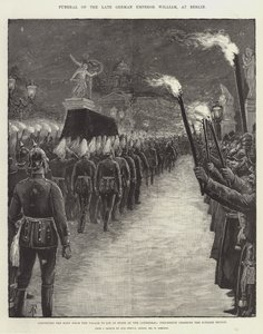 Funérailles du défunt empereur allemand Guillaume, à Berlin - Amedee Forestier