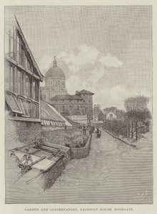 Jardin et serre, Fairseat House, Highgate - Amedee Forestier