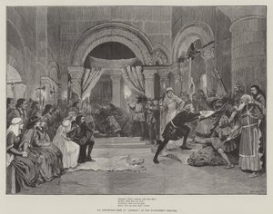 M. Beerbohm Tree dans Hamlet, au Théâtre Haymarket