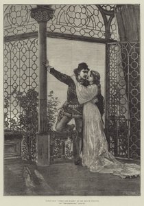 Scène de Roméo et Juliette, au Lyceum Theatre