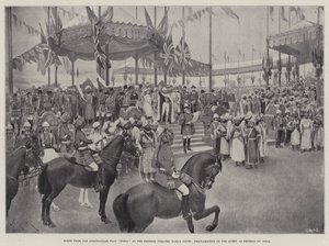 Scène de la pièce spectaculaire Inde au théâtre Empress, Earl