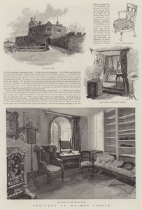 Croquis au château de Walmer - Amedee Forestier