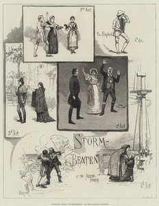 Croquis de Storm-Beaten, au théâtre Adelphi