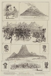Croquis dans les Nouvelles-Hébrides, Océan Pacifique Ouest - Amedee Forestier