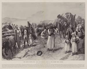 La guerre gréco-turque, la fuite paniquée des Grecs de Larissa