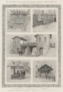 Le camp romain restauré à Saalburg, visité par le roi Édouard VII - Amedee Forestier