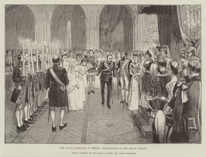 Le mariage royal à Berlin, danse aux flambeaux au palais royal