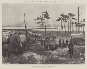 La guerre hispano-américaine, le camp des États-Unis au port de Tampa
