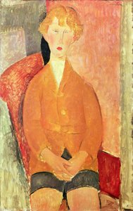 Garçon en short, vers 1918 - Amedeo Modigliani