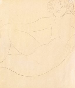 Femme nue accoudée, 1918 - Amedeo Modigliani