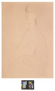 Hanks Zborowska avec les mains sur ses genoux - Amedeo Modigliani