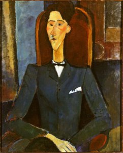 Jean Cocteau, peinture par Amedeo Modigliani en 1916