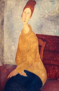 Jeanne Hébuterne avec un pull jaune - Amedeo Modigliani