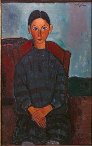 La fillette au tablier noir